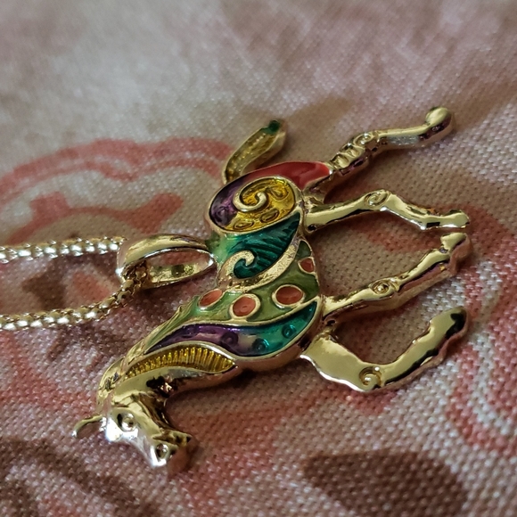 Trotting Horse Set. Horse Earrings Horse Necklace Cowgirl Colorful Rodeo Pony - Picture 6 of 13